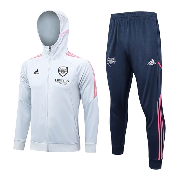 Chandal Con Capucha Arsenal 2023/24 Gris Azul